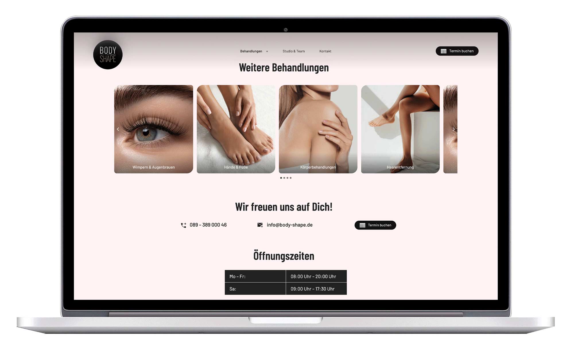 Bodyshape Kosmetikstudio – Website