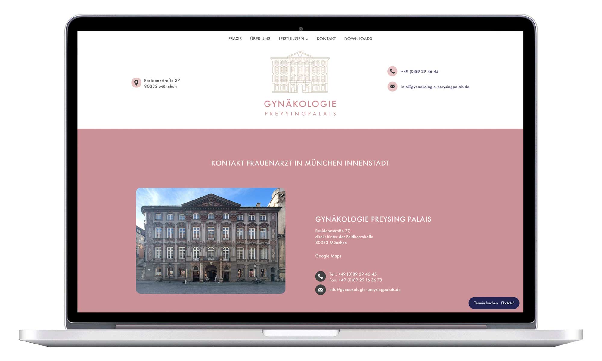 Gynäkologie Preysingpalais – Website