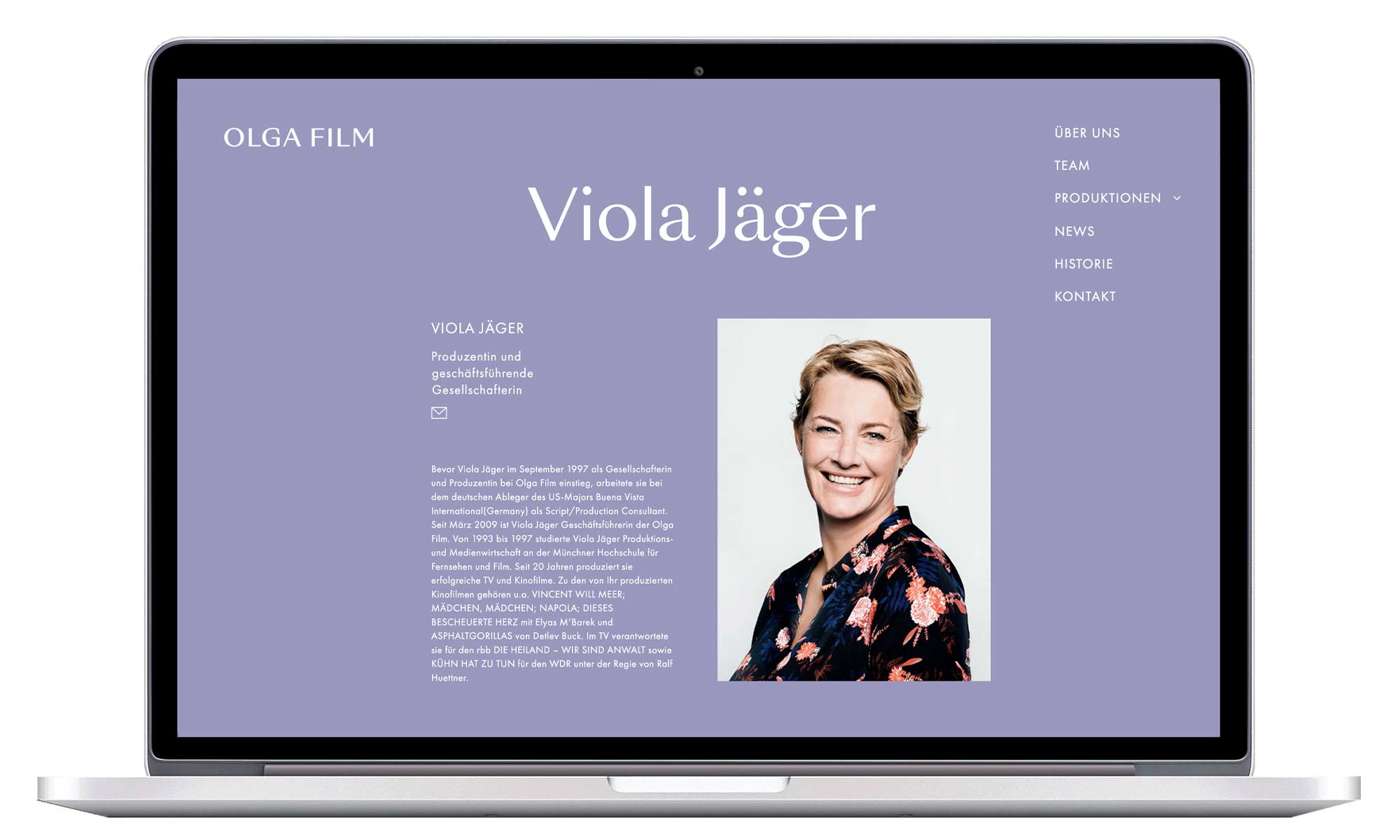 Olgafilm – Website